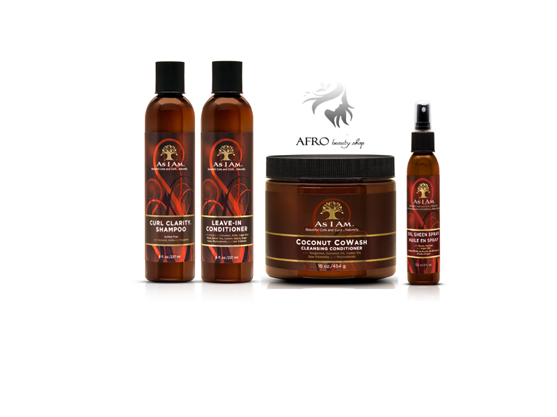 As I Am Naturally Coconut Co Wash Shampoo Leave In Cond Hairspray Set