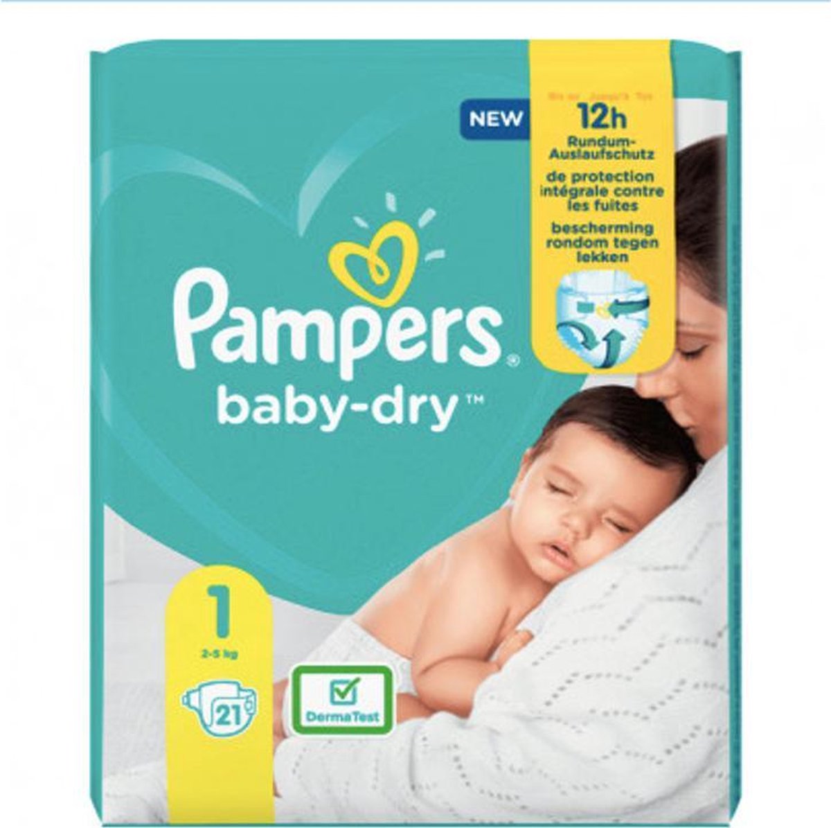 Afhankelijk Geheugen Aanvulling Pampers Baby Dry size 1 Newborn (2-5kg) 21 pieces