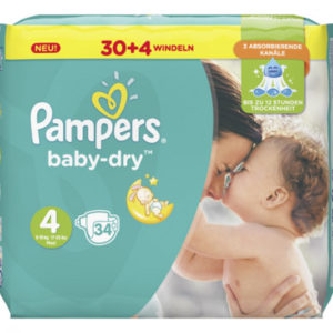 Pampers Diapers Baby Dry Size 4